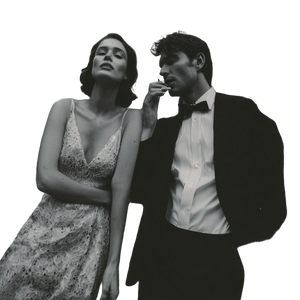 Vintage Perfume Couple Vinyl Car Decal Sticker – Waterproof & UV-Resistant 6.826666666666667"