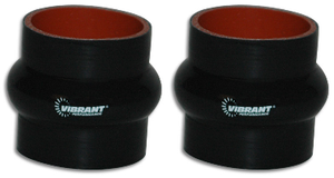 2x Vibrant Performance 2-1/2'' Hump Hose | Black Silicone | High Temp, High Boost | Easy Install 2x Vibrant Performance 2-1/2'' Hump Hose | Black Silicone | High Temp, High Boost | Easy Install