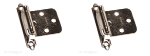 2x RV Designer Self Closing Door Hinge | Set of 2 | Nickel Finish | Easy Install 2x RV Designer Self Closing Door Hinge | Set of 2 | Nickel Finish | Easy Install
