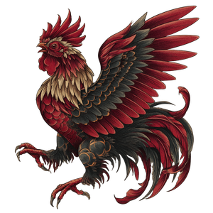Fighting Rooster Tattoo Vinyl Car Decal Sticker – Waterproof & UV-Resistant 3.4133333333333336"