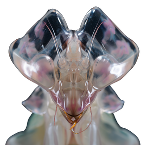 Orchid Mantis Sculpture Vinyl Car Decal Sticker – Waterproof & UV-Resistant 3.4133333333333336"