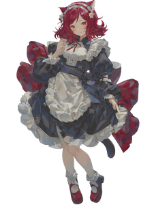 Cute Cat Girl V14 Vinyl Car Decal Sticker – Waterproof & UV-Resistant 4.1066666666666665"