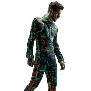 Augmented Ui Man Vinyl Car Decal Sticker – Waterproof & UV-Resistant 6.826666666666667"