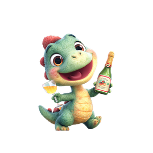 Baby Dinosaur Party Vinyl Car Decal Sticker – Waterproof & UV-Resistant 3.4133333333333336"