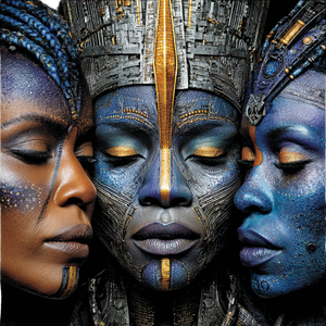 African Ceremonial Masks Vinyl Car Decal Sticker – Waterproof & UV-Resistant 6.826666666666667"