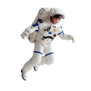 Teen Astronaut Floating Vinyl Car Decal Sticker – Waterproof & UV-Resistant 3.4133333333333336"