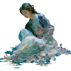 Luminous Ethereal Figure Vinyl Car Decal Sticker – Waterproof & UV-Resistant 3.4133333333333336"