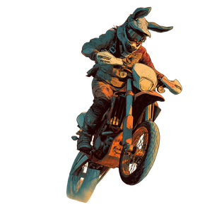 Donkey Superhero Riding Vinyl Car Decal Sticker – Waterproof & UV-Resistant 3.4133333333333336"
