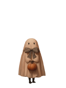 Ghost With Pumpkin V9 Vinyl Car Decal Sticker – Waterproof & UV-Resistant 8.213333333333333"