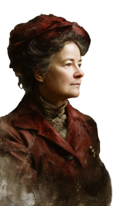 Clara Zetkin Portrait Vinyl Car Decal Sticker – Waterproof & UV-Resistant 4.8533333333333335"