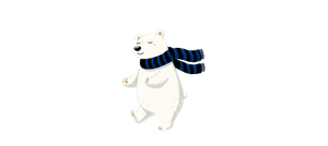 Dancing Polar Bear V4 Vinyl Car Decal Sticker – Waterproof & UV-Resistant 2.453333333333333"