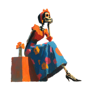 Colorful Catrina Woman Vinyl Car Decal Sticker – Waterproof & UV-Resistant 3.4133333333333336" Colorful Catrina Woman Vinyl Car Decal Sticker – Waterproof & UV-Resistant 3.4133333333333336"