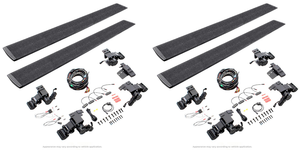 2x Light up your ride with Go Rhino E-Board E1 | Electric Automatic Running Board | Black Aluminum | Lighted | Rocker Panel Mount