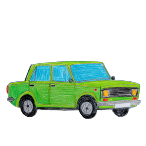 Toddler'S Lada Car Vinyl Car Decal Sticker – Waterproof & UV-Resistant 3.4133333333333336"