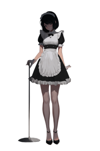 Anime Maid Character V4 Vinyl Car Decal Sticker – Waterproof & UV-Resistant 4.533333333333333"