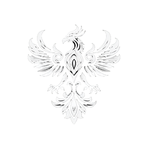 Medieval Phoenix Logo Vinyl Car Decal Sticker – Waterproof & UV-Resistant 6.826666666666667"