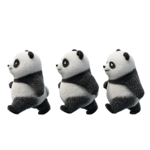 Cute Q Pandas Vinyl Car Decal Sticker – Waterproof & UV-Resistant 3.4133333333333336"
