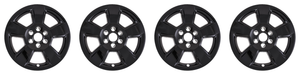 4x Upgrade Your 2014-2020 Chevy Wheels | Gloss Black Wheel Skin Set, Snap-On 20 Inch 5 Spokes, ABS Plastic, Set Of 4