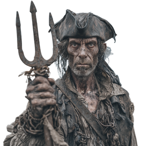 Gaunt Pirate Man Vinyl Car Decal Sticker – Waterproof & UV-Resistant 3.4133333333333336"