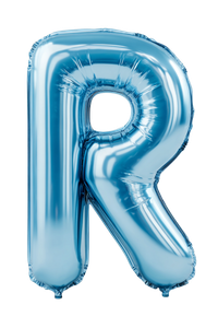 Balloon Letter R Vinyl Car Decal Sticker – Waterproof & UV-Resistant 8.96"