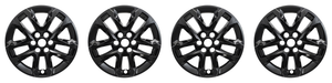 4x Upgrade Your 2018-2024 Traverse | Snap-On Gloss Black Wheel Skin Set | High-Quality ABS Plastic