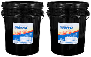 2x Sierra Marine 80W-90 Gear Oil | Synthetic Blended Marine Formulation | 5 Gallon Bucket