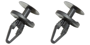 2x High Quality Two Piece Panel Retainer | Smooth Head, Black Plastic | Easy Install 2x High Quality Two Piece Panel Retainer | Smooth Head, Black Plastic | Easy Install