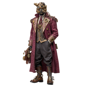 Steampunk Clockwork Noble Vinyl Car Decal Sticker – Waterproof & UV-Resistant 3.4133333333333336"