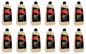 12x Meguiars Mirror Glaze Cleaner Wax | One-Step Clean, Polish, & Protect | High Gloss Finish