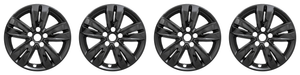 4x Upgrade Your Kia Sportage Wheel Style with Gloss Black 17 Inch Wheel Skin Set of 4 | Easy Snap-On Installation