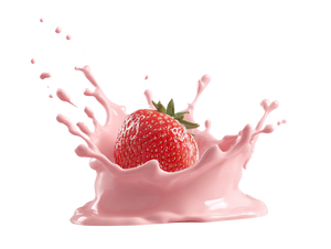 Strawberry Milk Splash Vinyl Car Decal Sticker – Waterproof & UV-Resistant 3.0933333333333333"