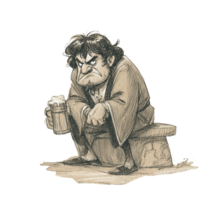 Medieval Sage Drawing Vinyl Car Decal Sticker – Waterproof & UV-Resistant 3.4133333333333336"