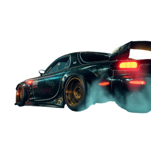 Smoking Drift Car Vinyl Car Decal Sticker – Waterproof & UV-Resistant 3.4133333333333336"