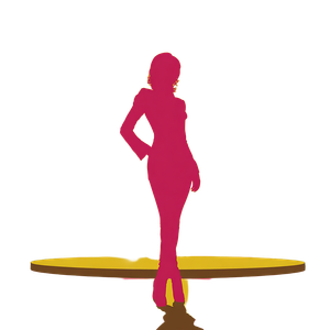 Pink Female Silhouette Vinyl Car Decal Sticker – Waterproof & UV-Resistant 3.4133333333333336"
