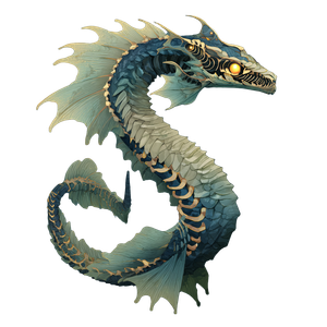Undead Sea Serpent Vinyl Car Decal Sticker – Waterproof & UV-Resistant 6.826666666666667"