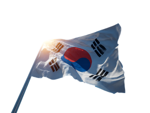 South Korean Flag V2 Vinyl Car Decal Sticker – Waterproof & UV-Resistant 3.0933333333333333"