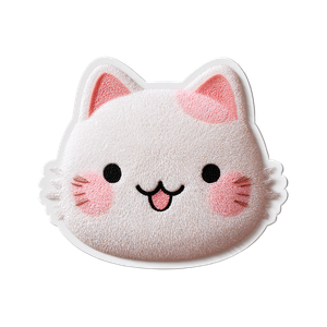 Kawaii Cat Sticker V4 Vinyl Car Decal Sticker – Waterproof & UV-Resistant 3.4133333333333336"