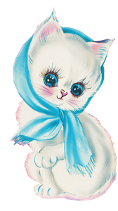 Vintage Kitten Illustration V2 Vinyl Car Decal Sticker – Waterproof & UV-Resistant 9.706666666666667"