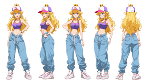 Anime Princess Peach V7 Vinyl Car Decal Sticker – Waterproof & UV-Resistant 2.773333333333333
