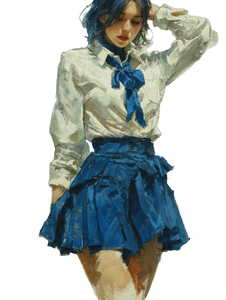 Anime School Uniform Vinyl Car Decal Sticker – Waterproof & UV-Resistant 8.213333333333333"