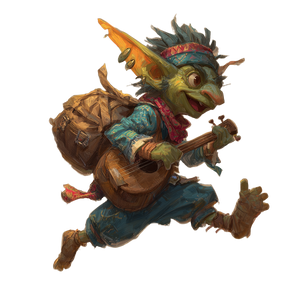 Goblin Bard Running Vinyl Car Decal Sticker – Waterproof & UV-Resistant 3.4133333333333336"
