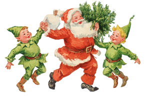 Santa And Elves V2 Vinyl Car Decal Sticker – Waterproof & UV-Resistant 2.933333333333333"