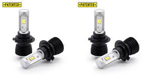 2x Illuminate the Night with ARC Tiny Monster H7 LED Bulbs | 6000 Lumens | 6500K White Light | Set of 2