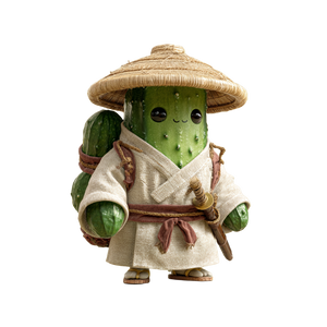 Cucumber Sensei Vinyl Car Decal Sticker – Waterproof & UV-Resistant 3.4133333333333336"