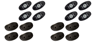 2x Light up the Dark with Rigid A-Series Rock Light | Cool White LED Glow | 4 Pods Set | Durable Construction