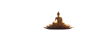 Glowing Golden Buddha Vinyl Car Decal Sticker – Waterproof & UV-Resistant 5.12"