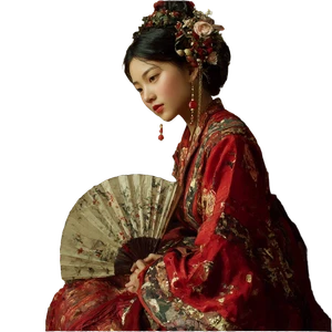 Chinese Women V2 Vinyl Car Decal Sticker – Waterproof & UV-Resistant 3.4133333333333336"