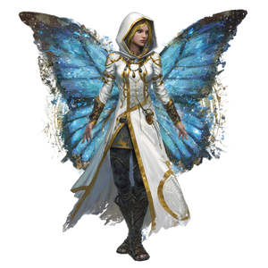 Fairy Character Illustration Vinyl Car Decal Sticker – Waterproof & UV-Resistant 3.4133333333333336"