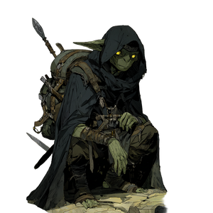 Goblin With Daggers V2 Vinyl Car Decal Sticker – Waterproof & UV-Resistant 3.4133333333333336"