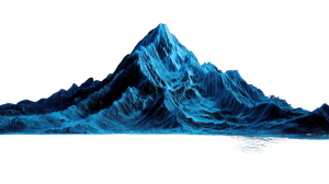 Holographic Mountain Map Vinyl Car Decal Sticker – Waterproof & UV-Resistant 5.4